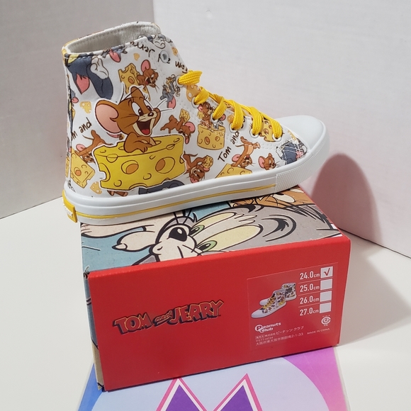 Peanuts Club Tom and Jerry High Top Sneakers - Picture 3 of 4